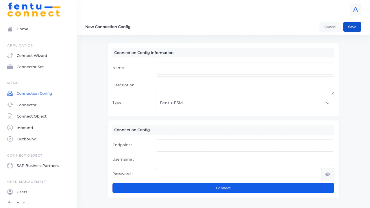Fentu-FSM Connection Config