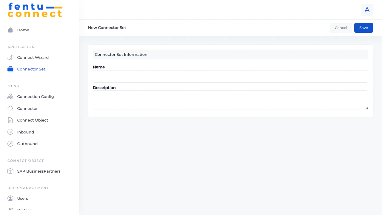 New Connector Set Form