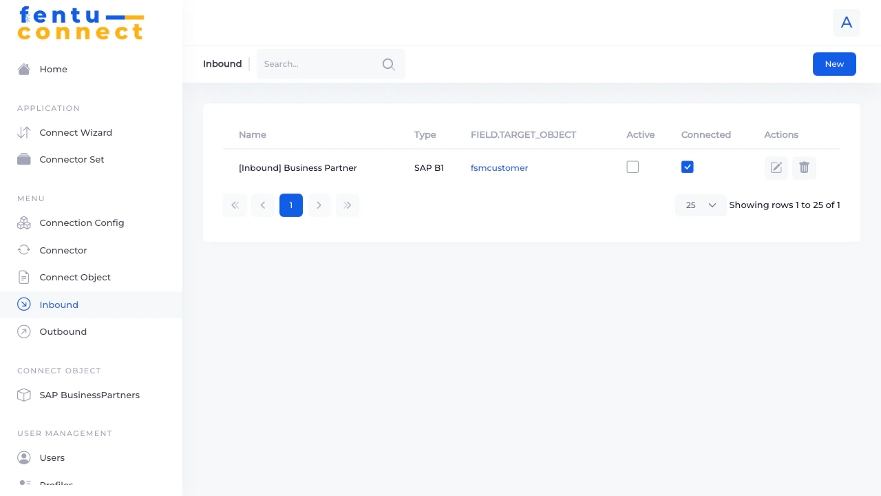 Inbound Connection List