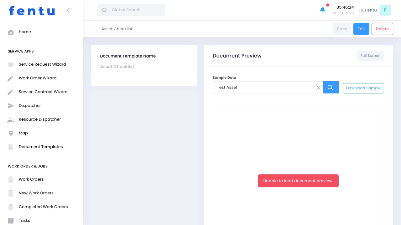 Document Template View Mode