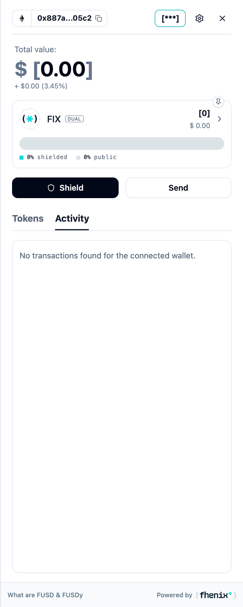 Activity list with action labels, statuses, times, token amounts, and transaction reference links