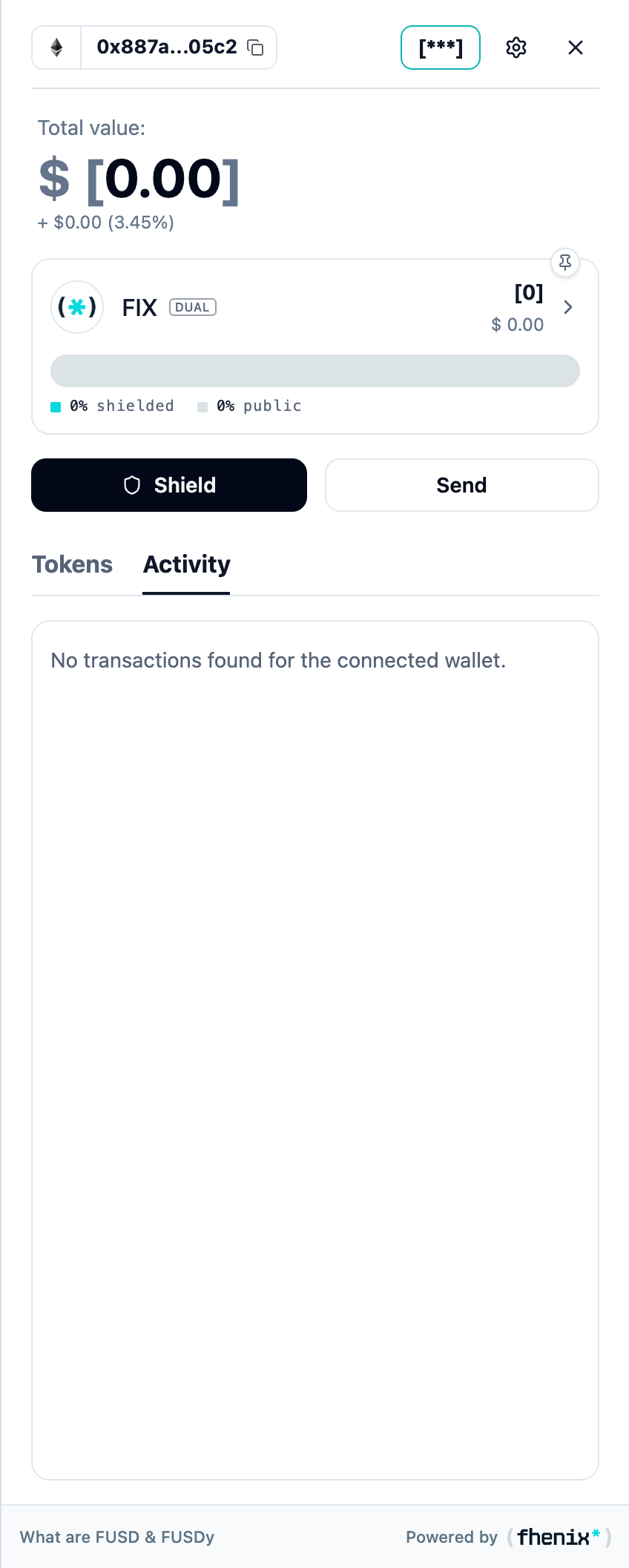 Activity list with action labels, statuses, times, token amounts, and transaction reference links