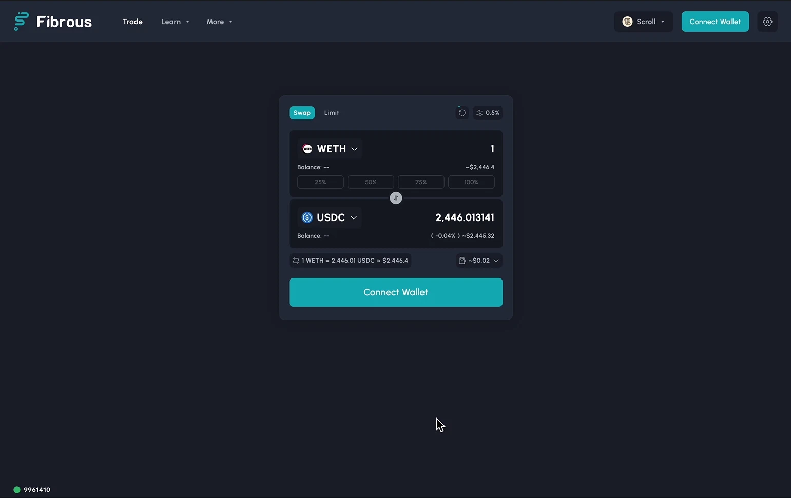 Connect Wallet Interface