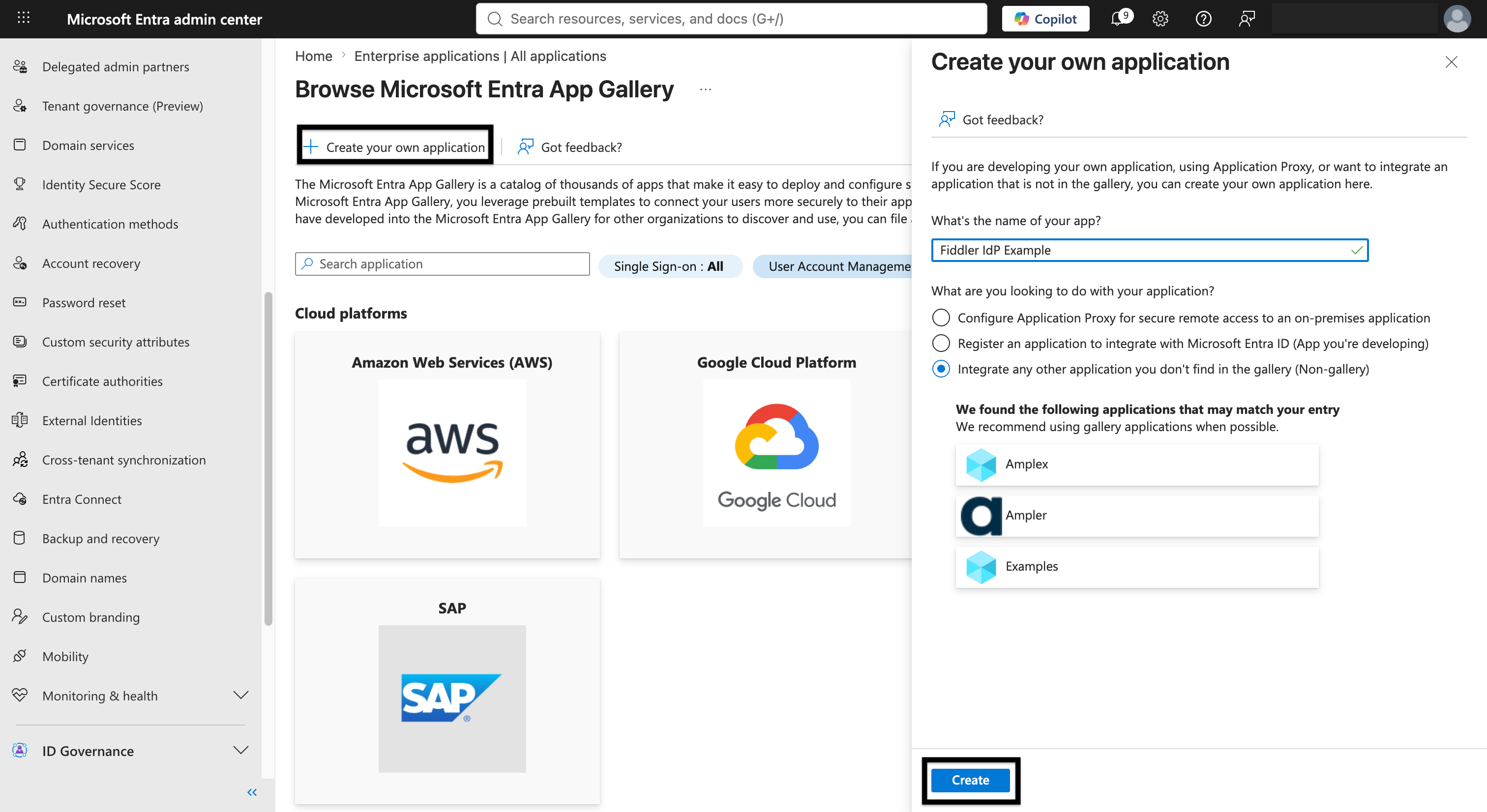 Microsoft Entra ID create your own application