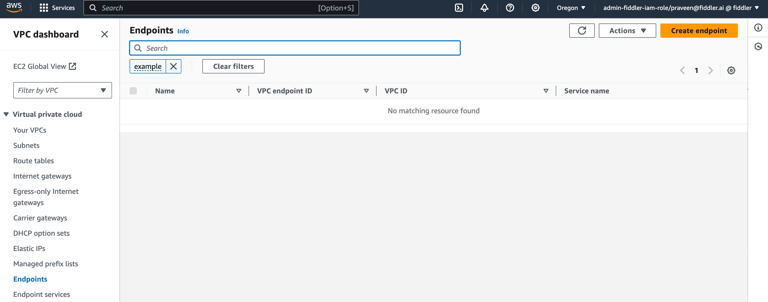 Create an endpoint
