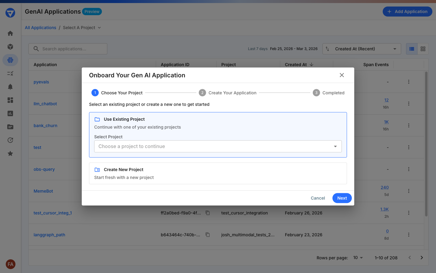 Onboard Your GenAI Application - Fiddler Documentation