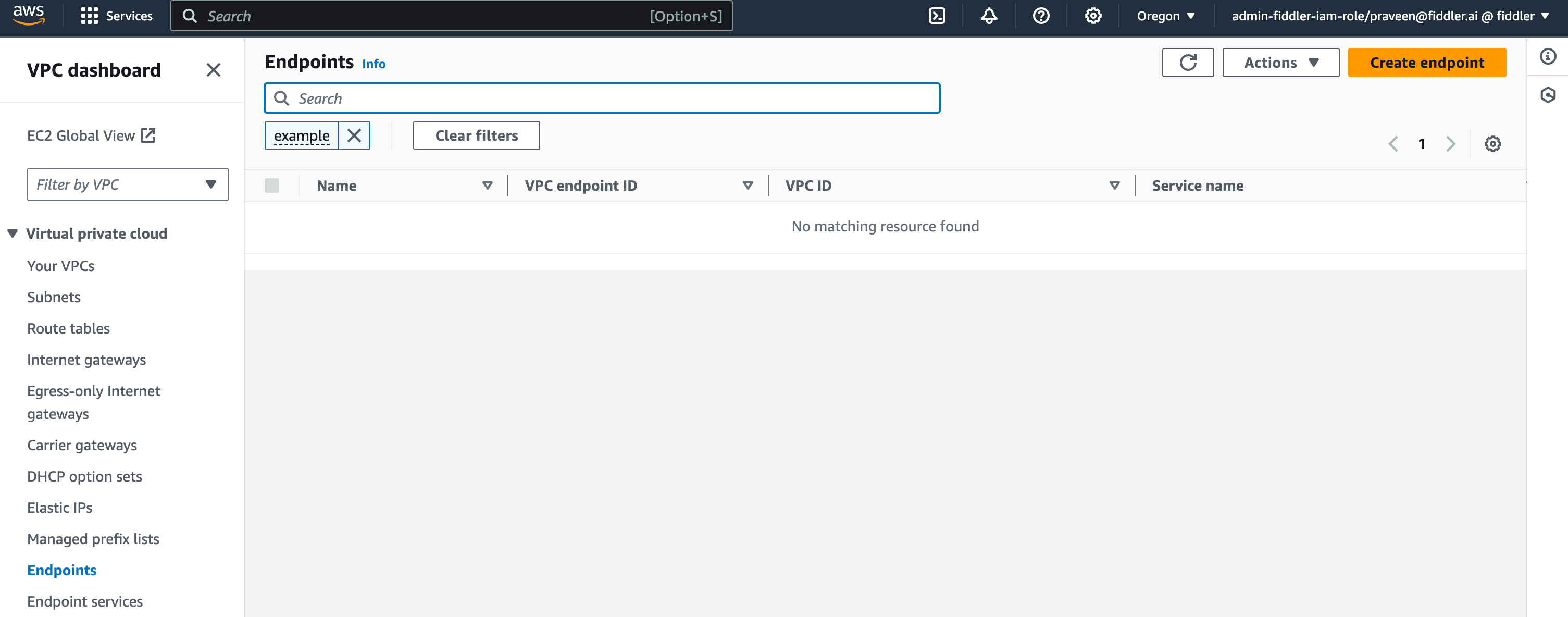 Create an endpoint
