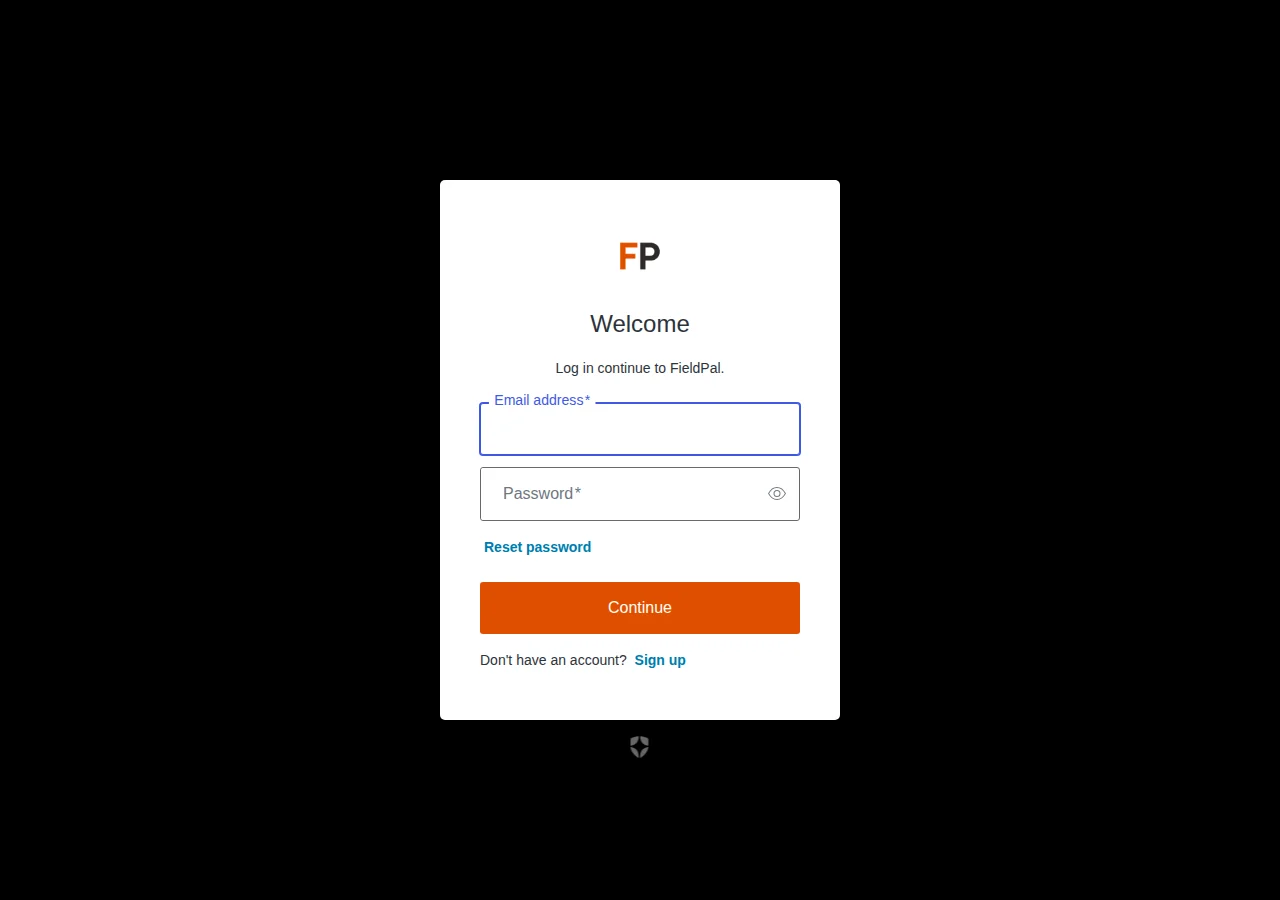 Email address field on the Auth0 login page