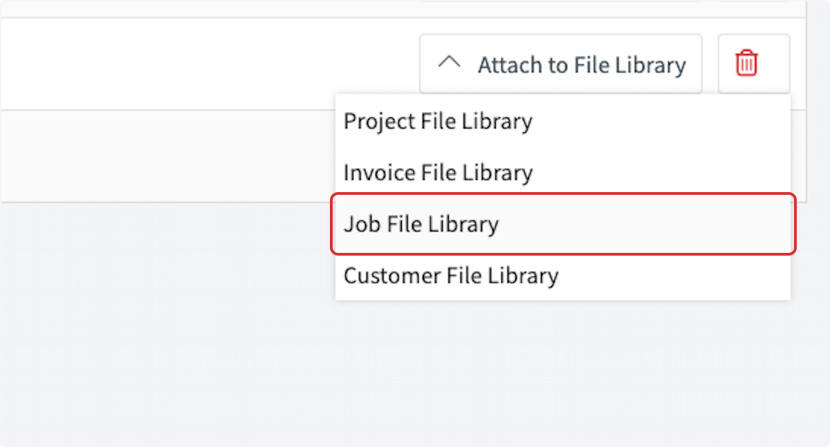 Click on Job File Library