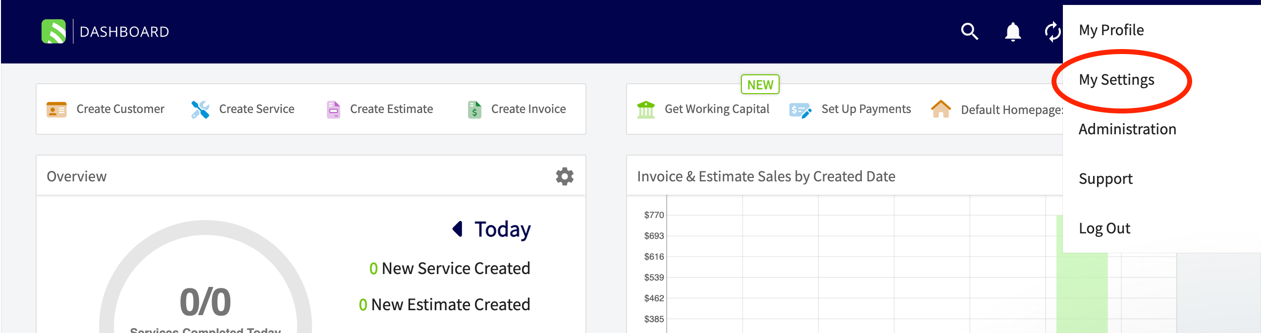 Job email notification settings with calendar invite option enabled