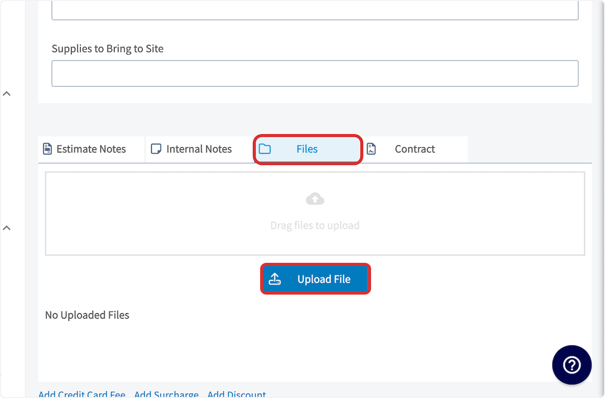 Click on Upload File