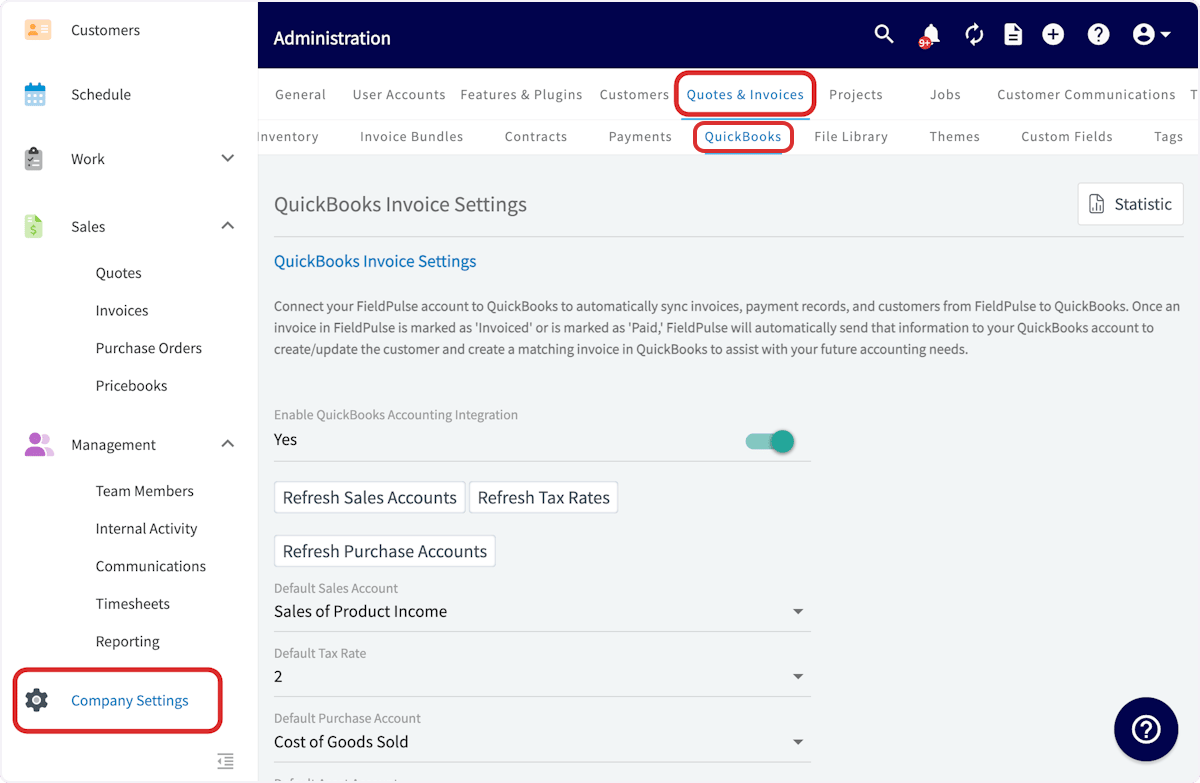 Click on QuickBooks