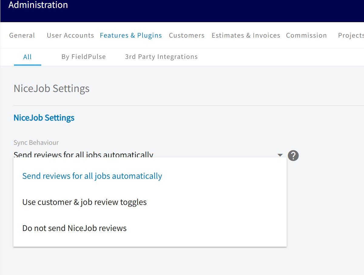 The Sync Behaviour dropdown with its three options