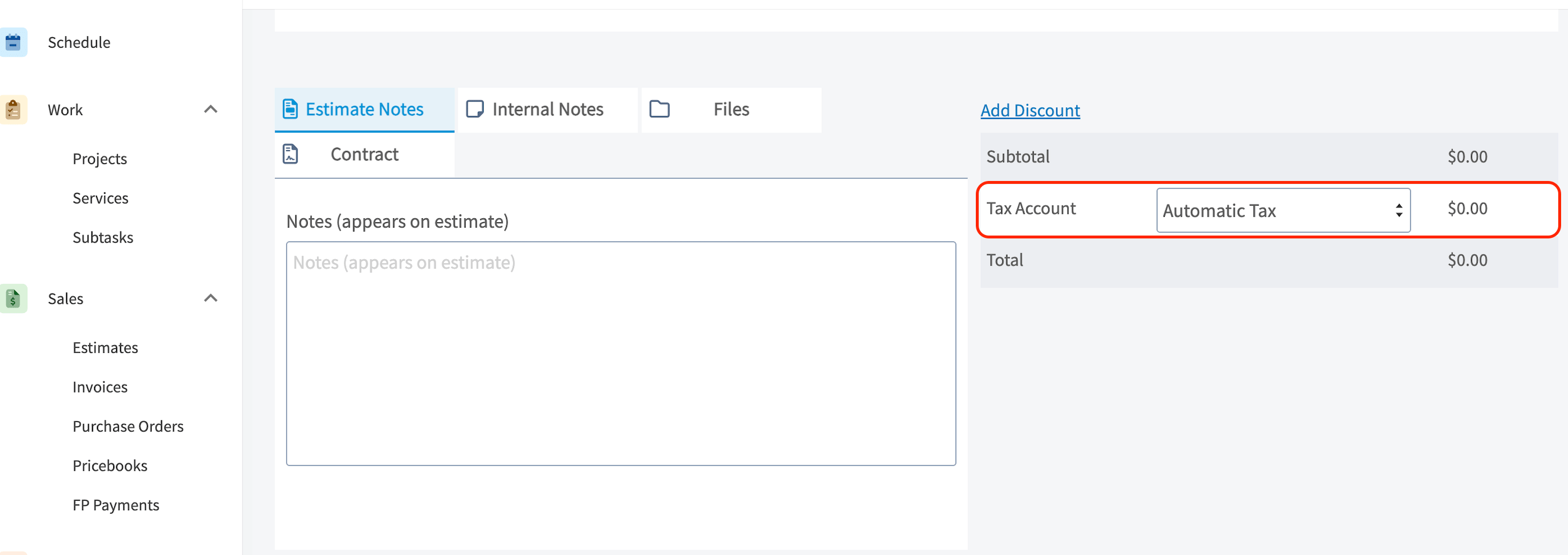 Tax Override behavior based on the selected tax account in QuickBooks Online