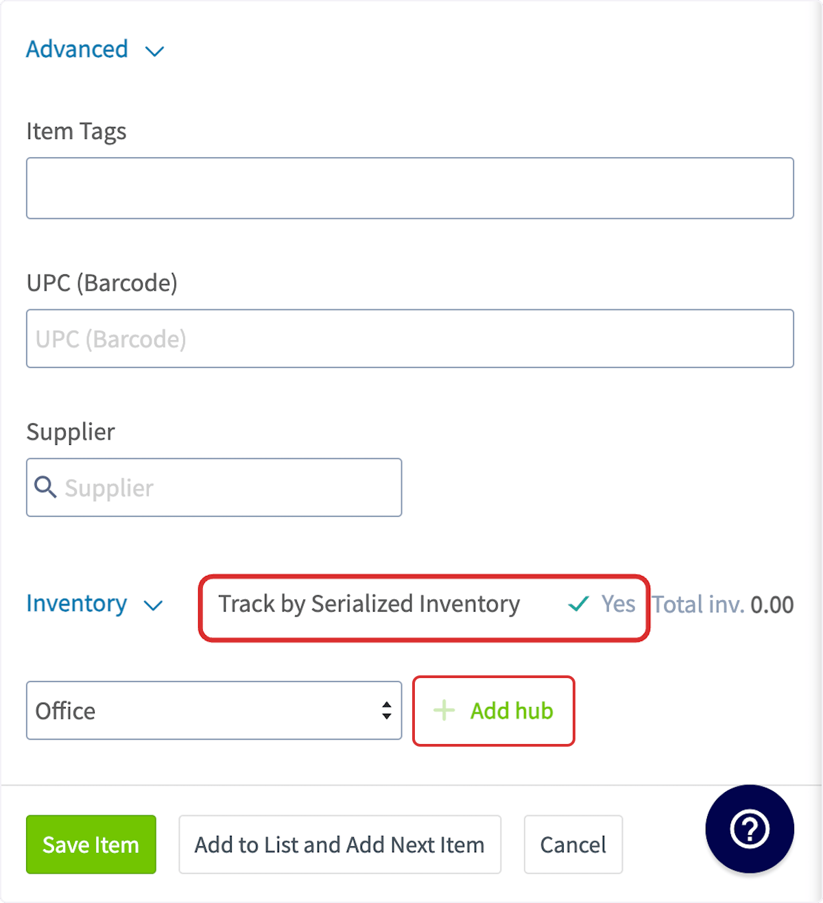 Click on Add hub