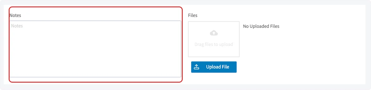 Click on Notes