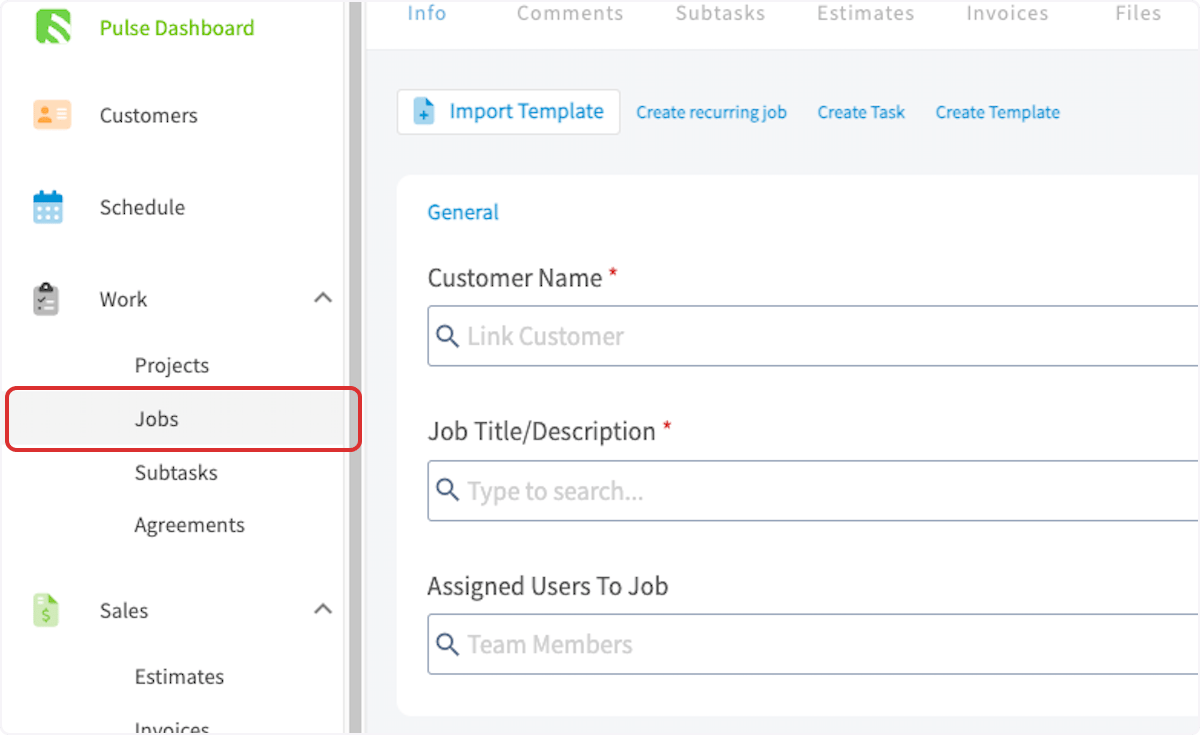 Click on Jobs