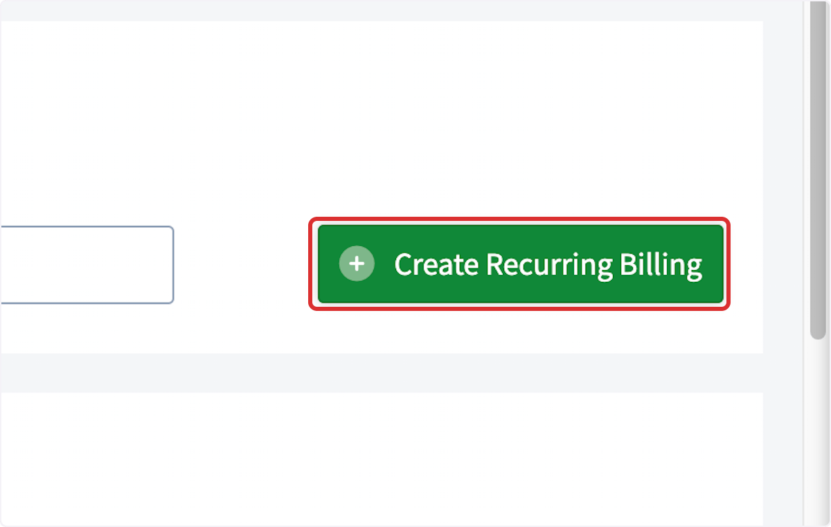 Click on Create Recurring Billing
