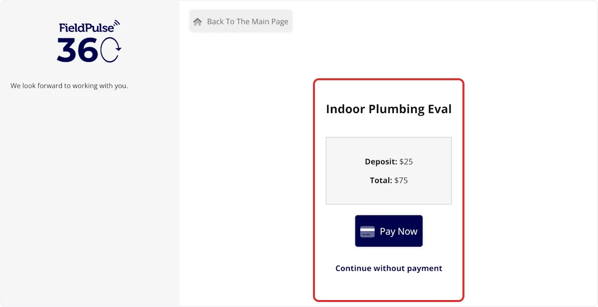 Click on Indoor Plumbing Eval…
