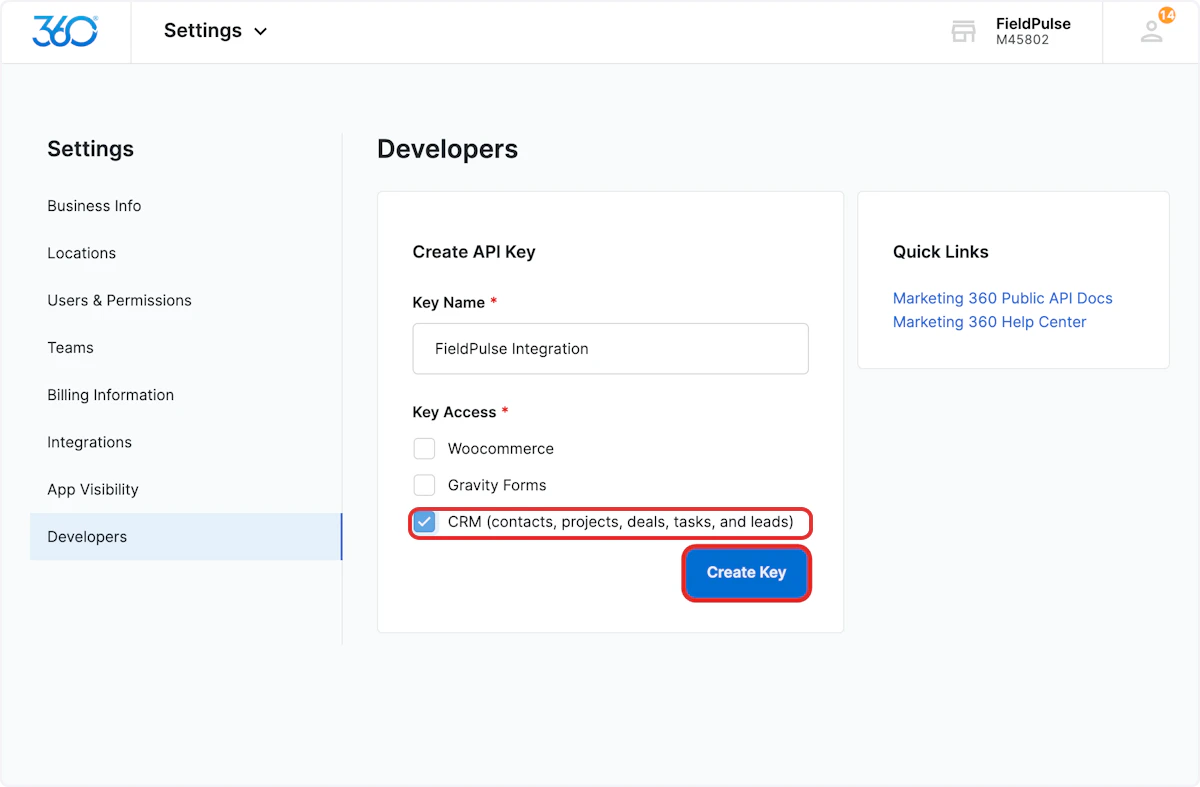 Check CRM (contacts, projects, deals, tasks, and leads)