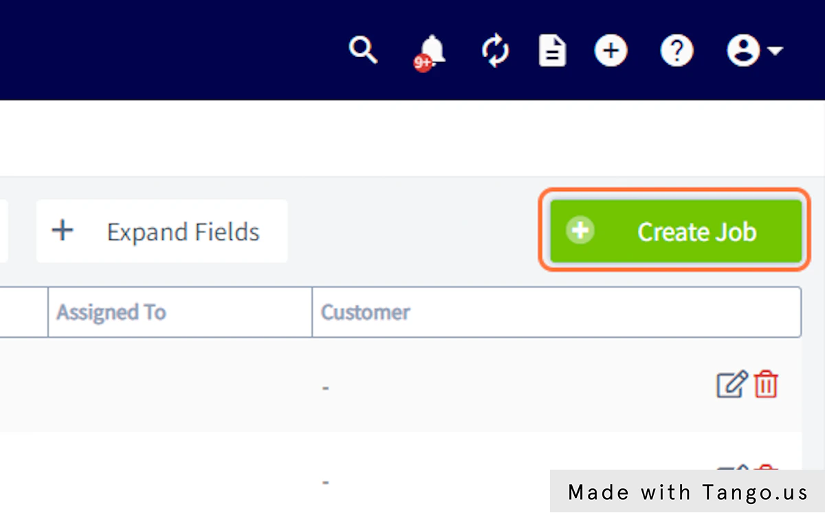 Click on Create Job