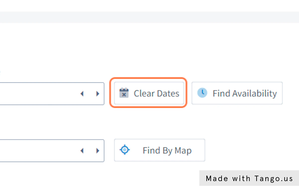 Click on Clear Dates