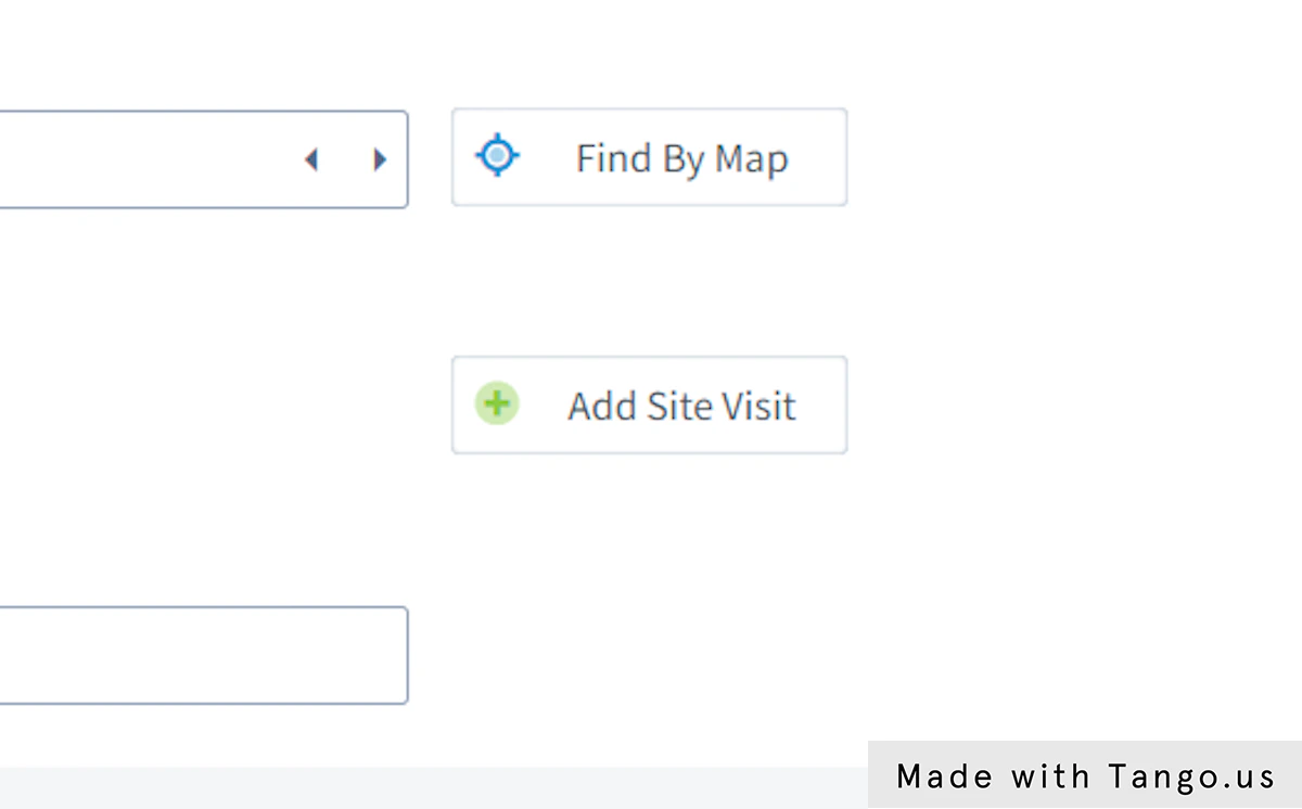 Click on Add Site Visit
