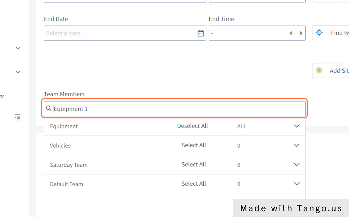 Click on Team Members