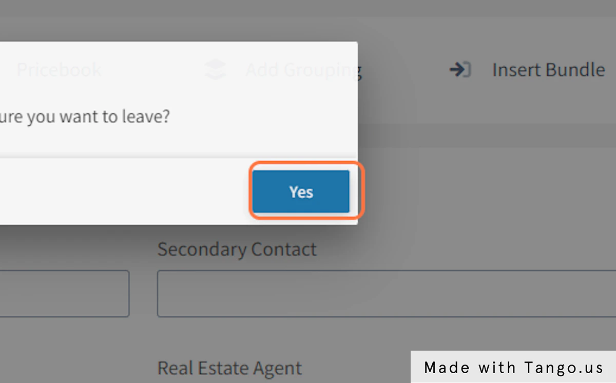 Click on Yes