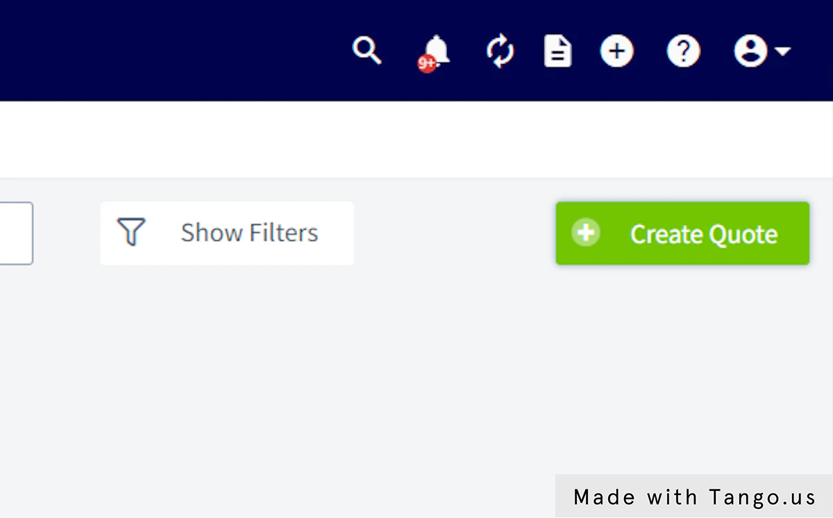 Click on Create Quote