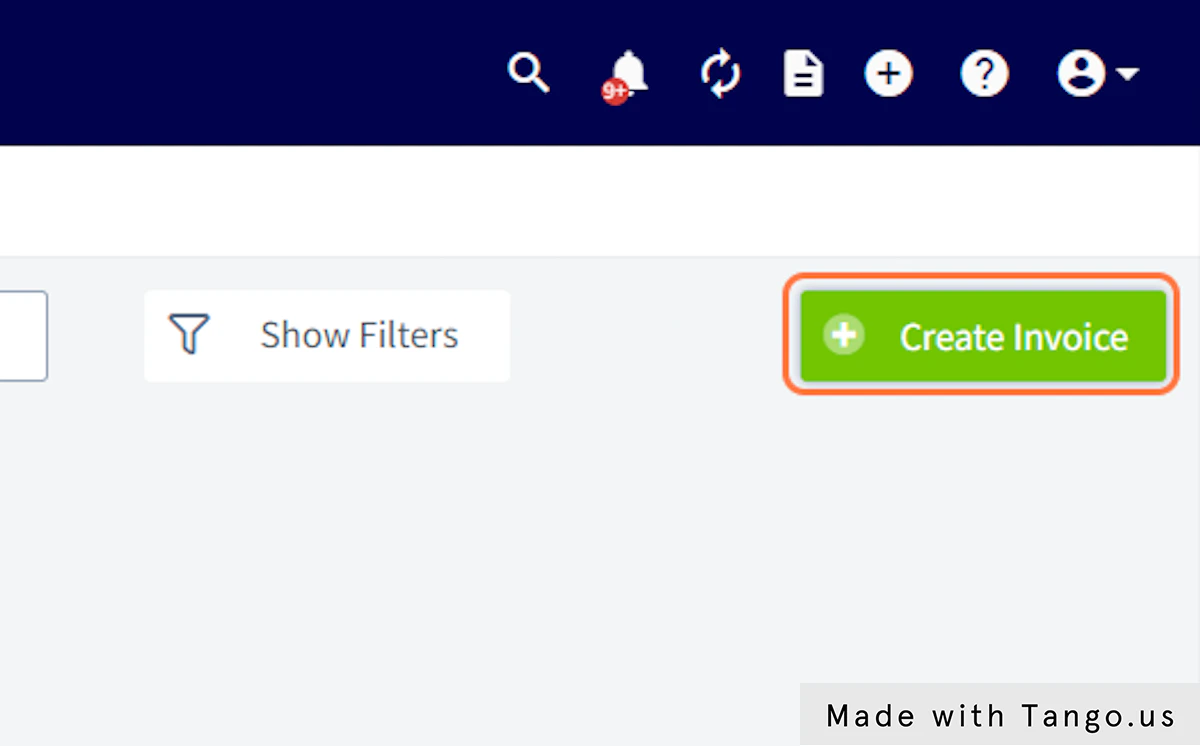 Click on Create Invoice
