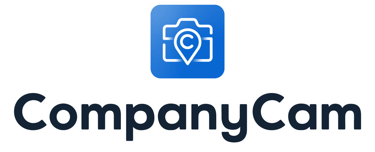 CompanyCam camera-and-pin logo and wordmark