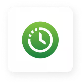 QuickBooks Time green clock app icon