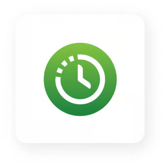 QuickBooks Time green clock app icon