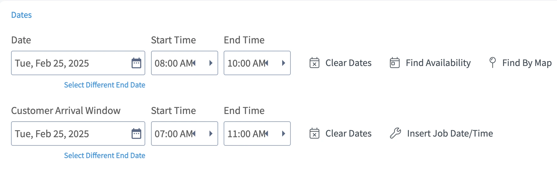 9357830-customer-arrival-window screenshot 1