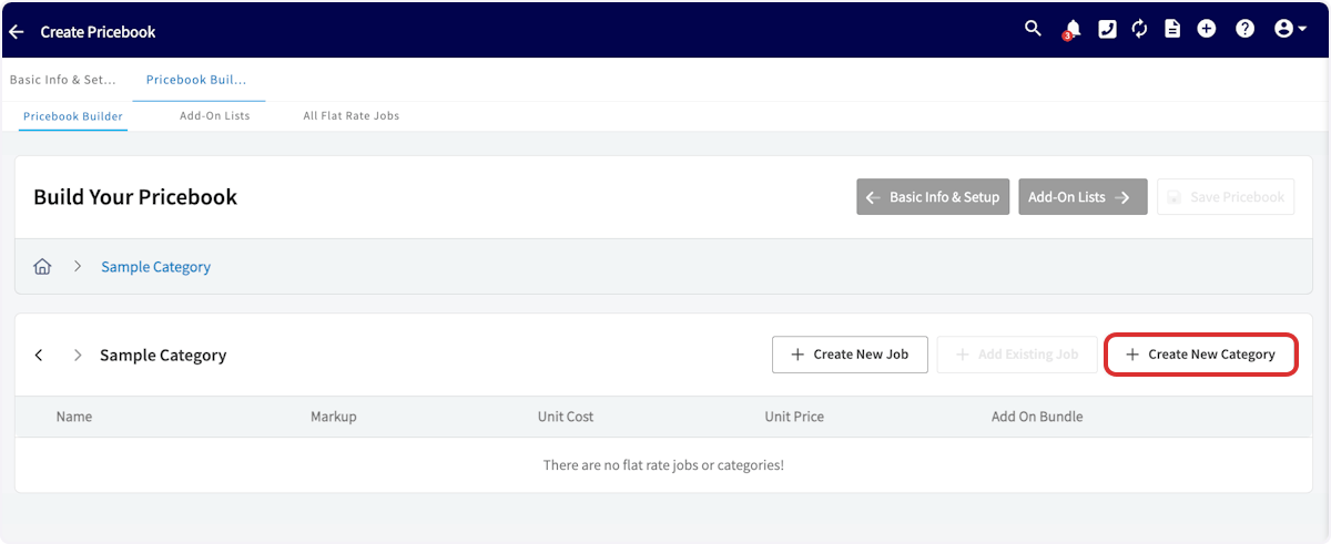 Click on Create New Category