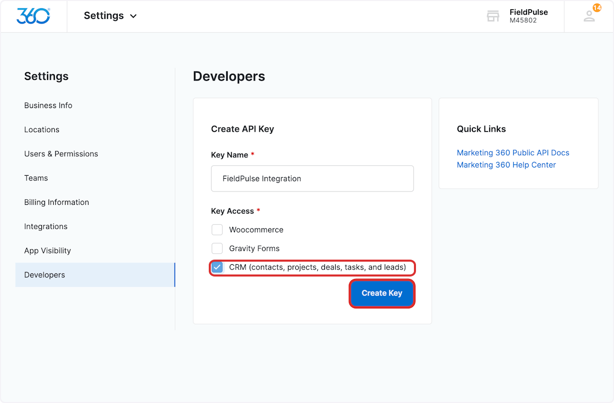Check CRM (contacts, projects, deals, tasks, and leads)