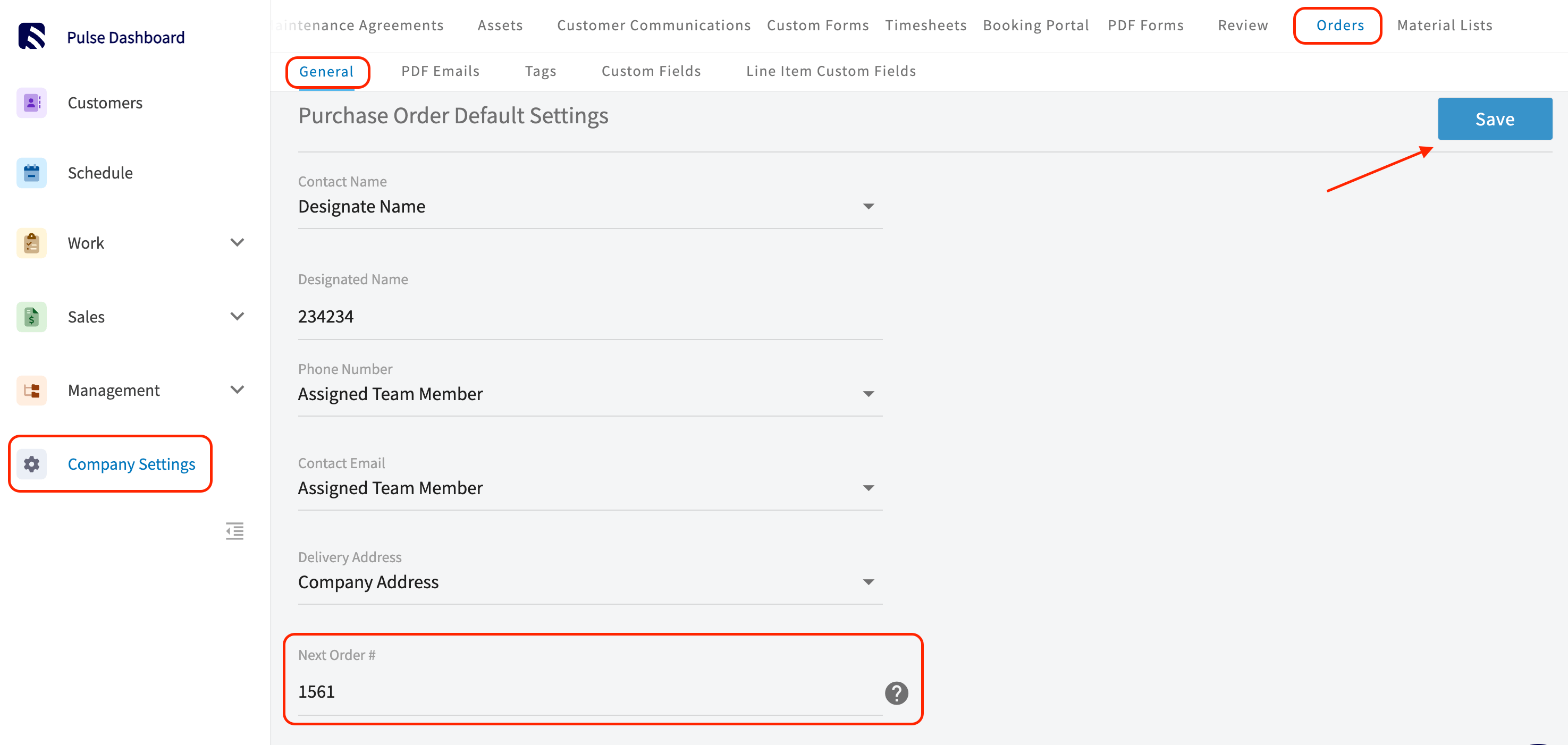 Order Date Offset setting for purchase orders in the FAQ