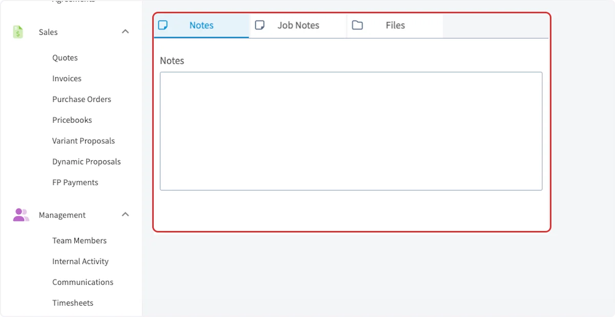 Click on Notes …