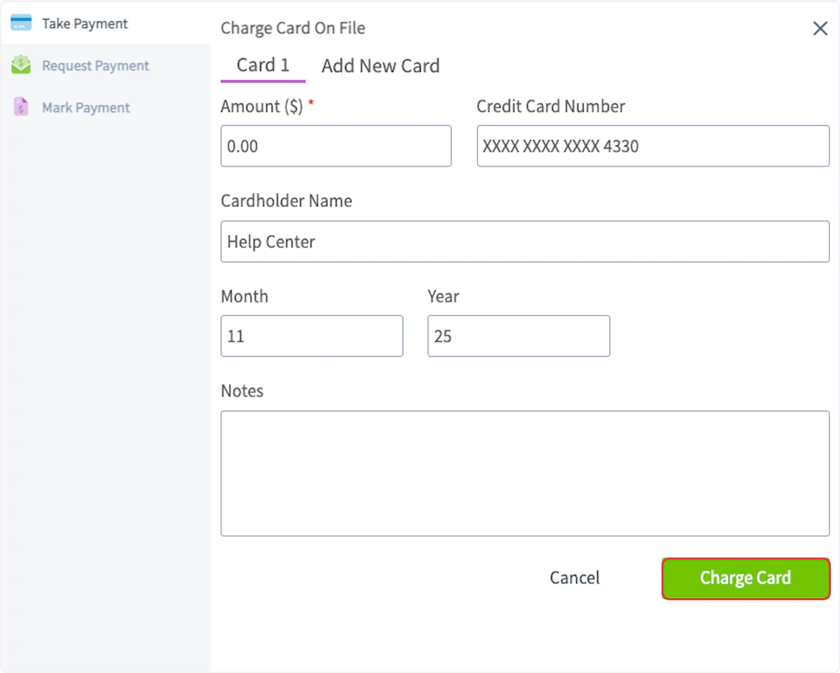 Click on Add New Card