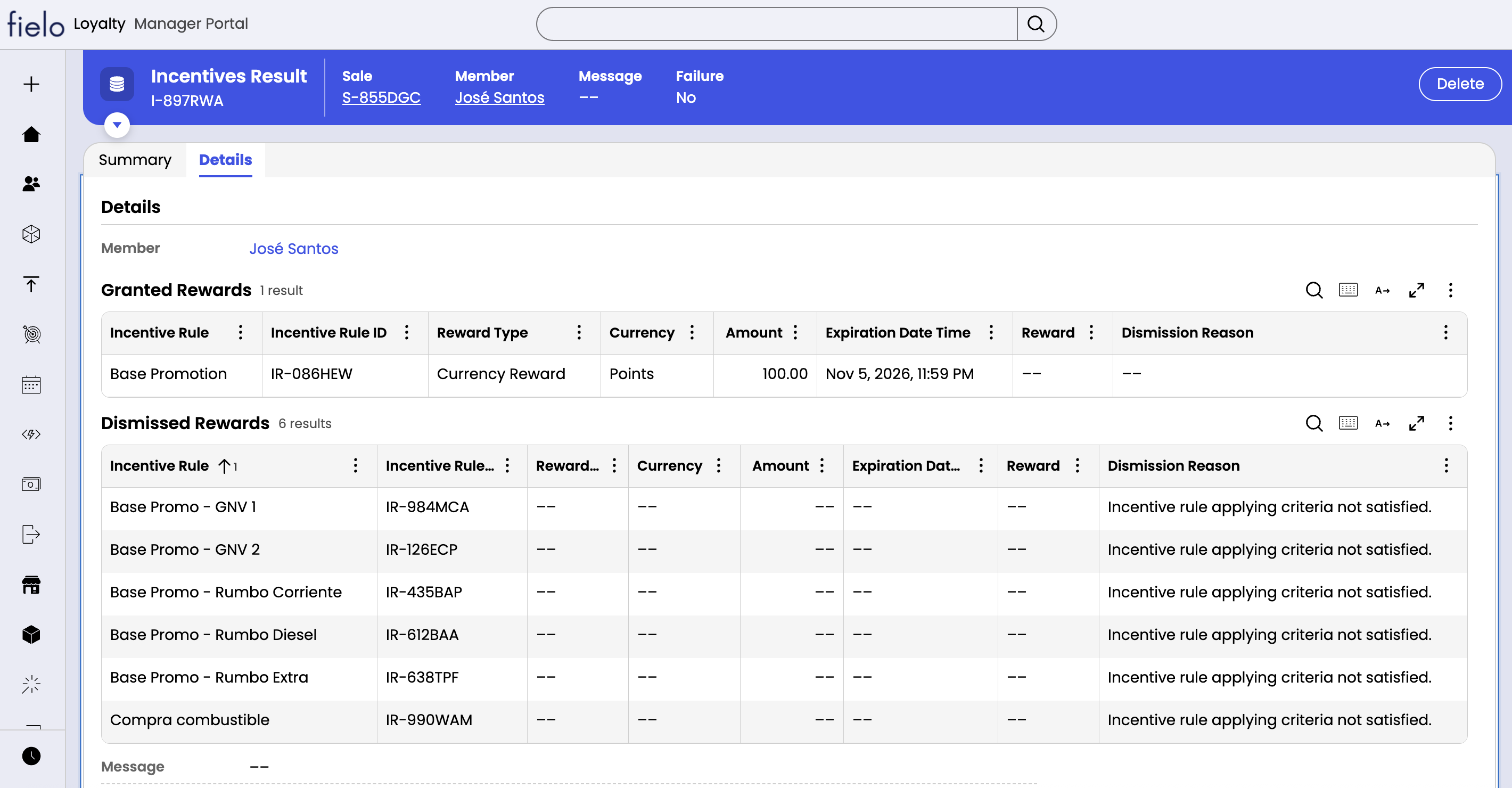 Incentives Result Pn
