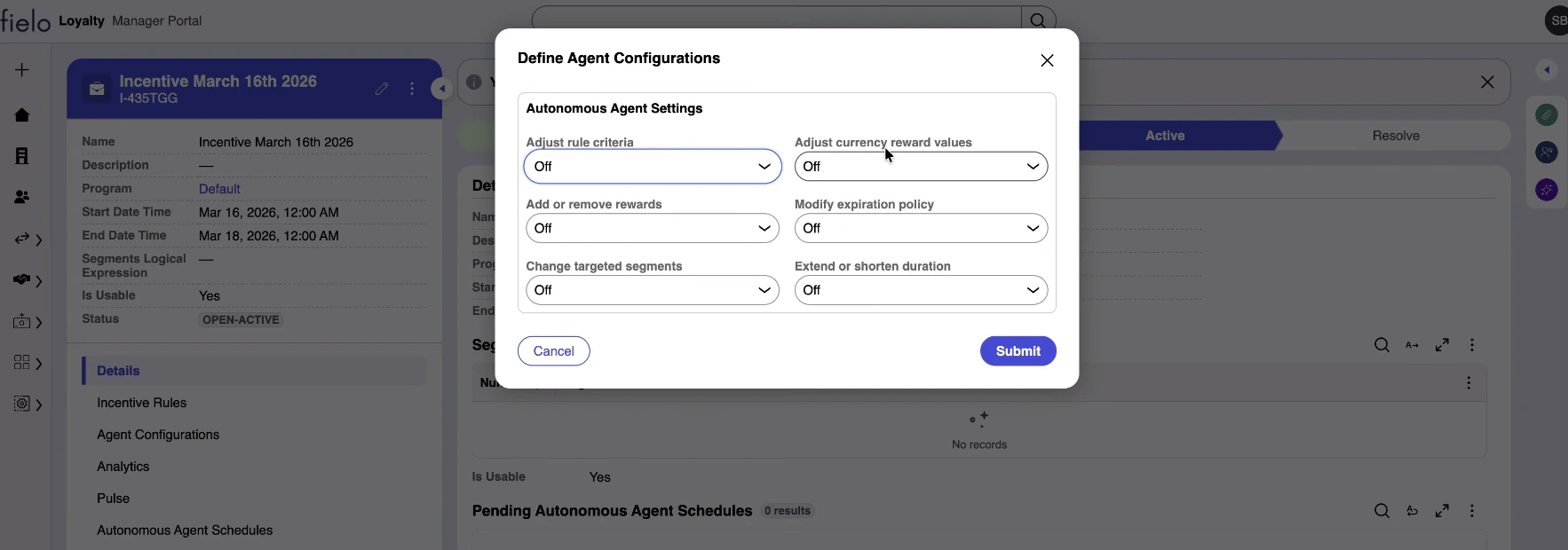 Autonomous Ai Settings Draft