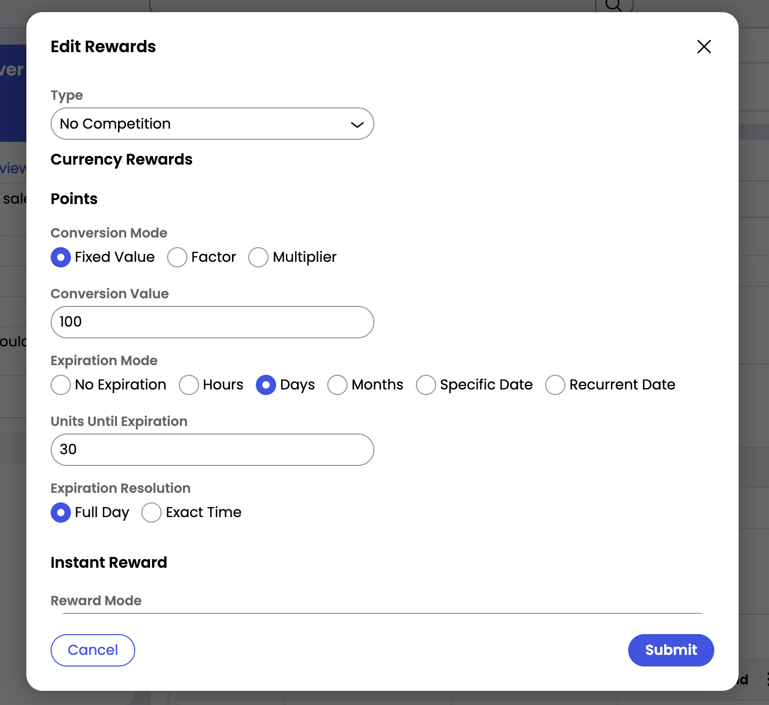 Rule Reward Config Pn