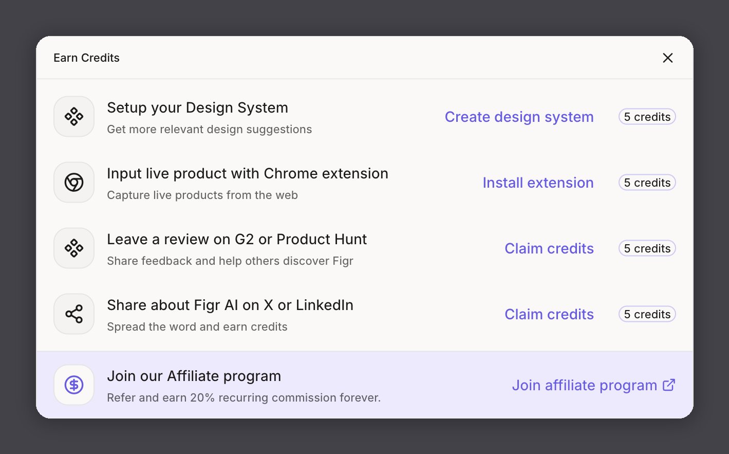 Earn Credits