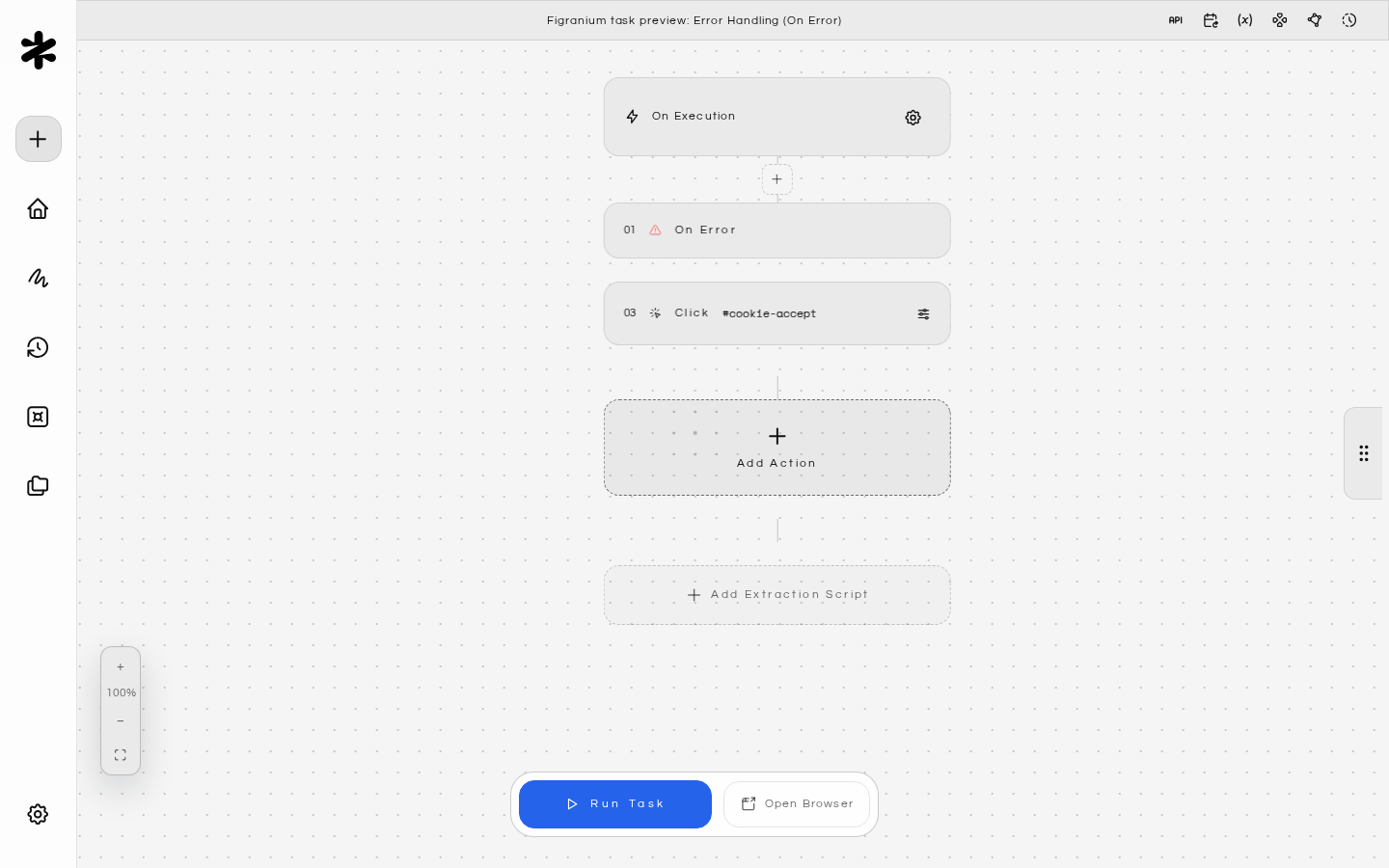Figranium task preview: Error Handling (On Error)