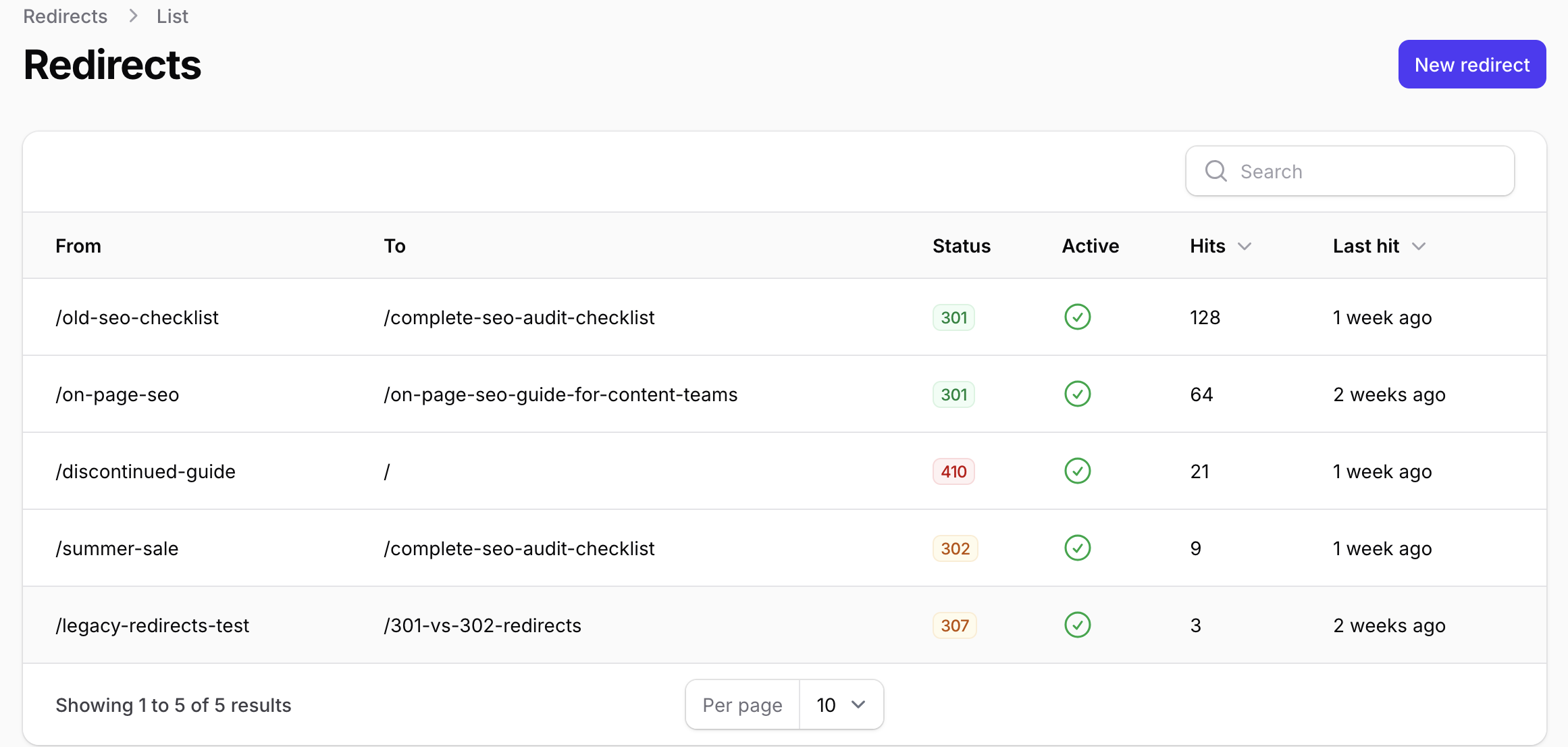 FilaRank redirect manager with 404 capture and one-click 301 creation in Filament
