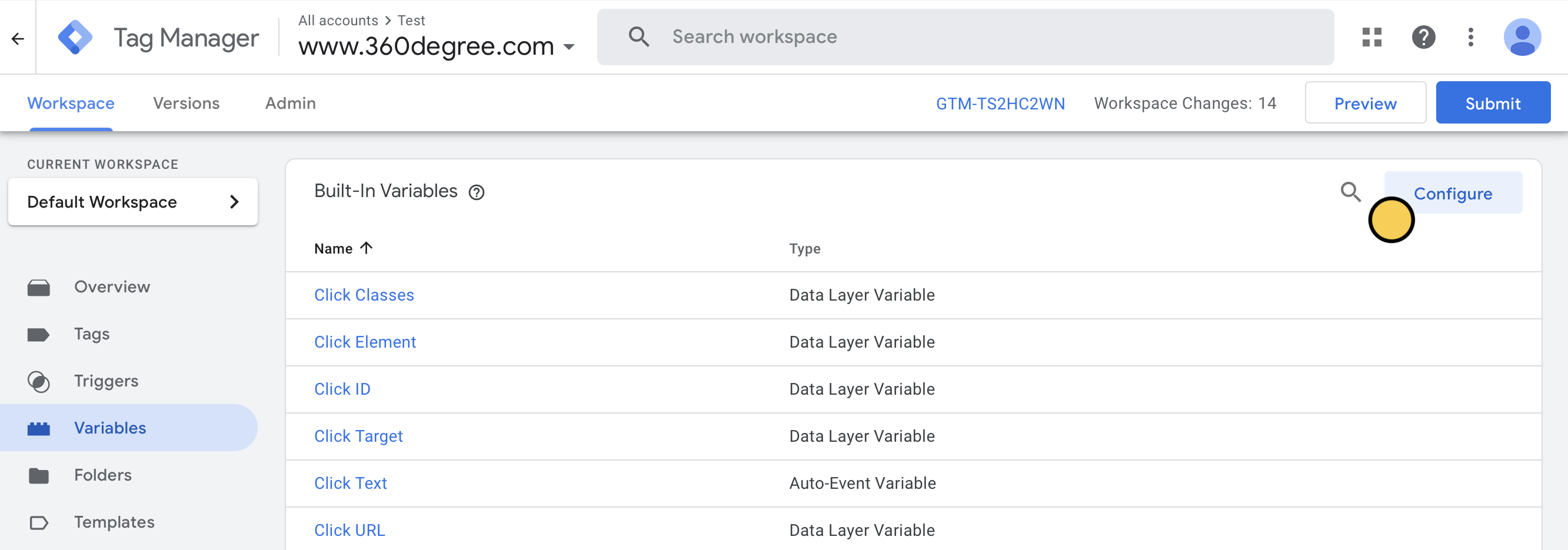 Screenshot of the Integrate tab of a form