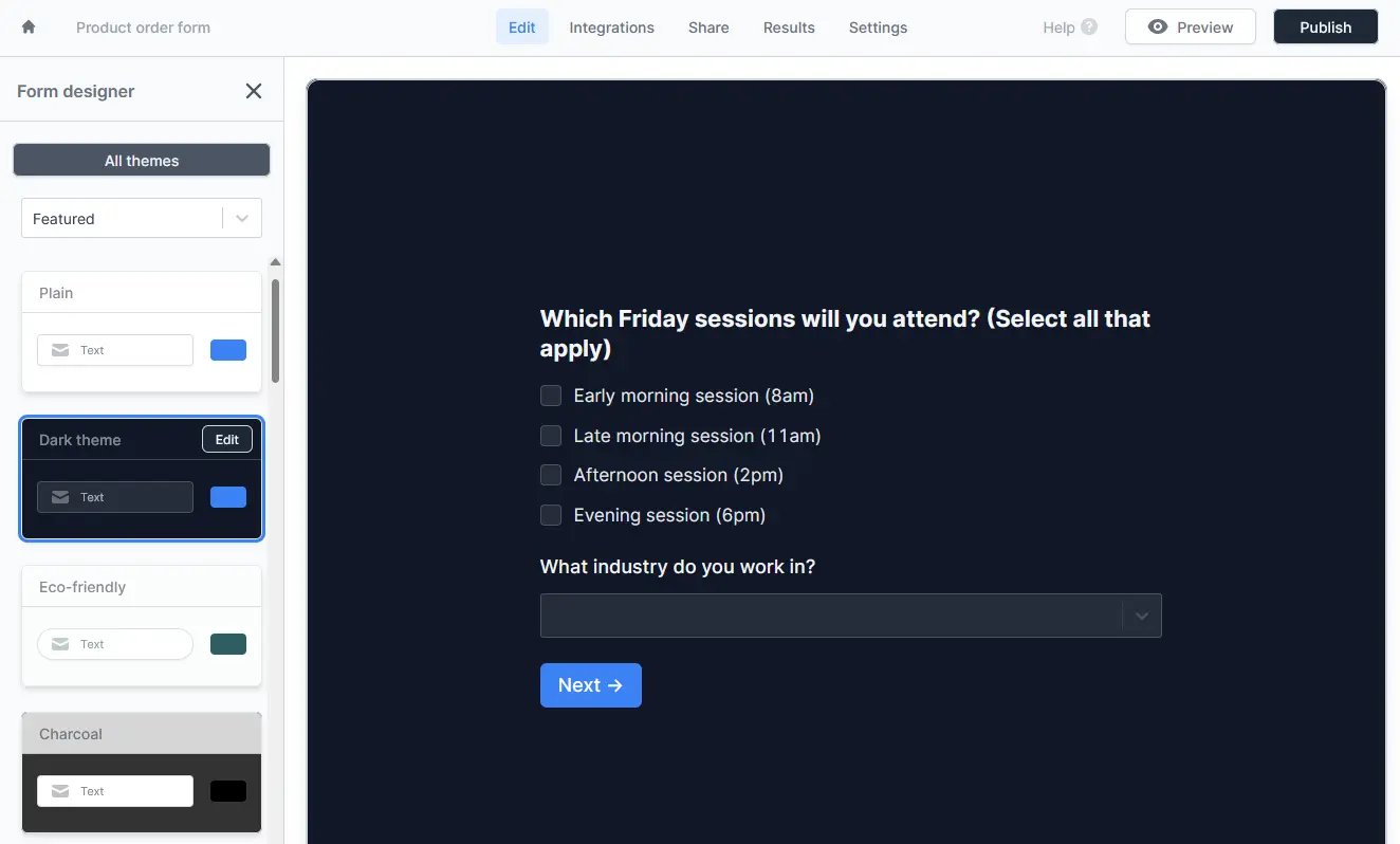 Multi-column form layouts