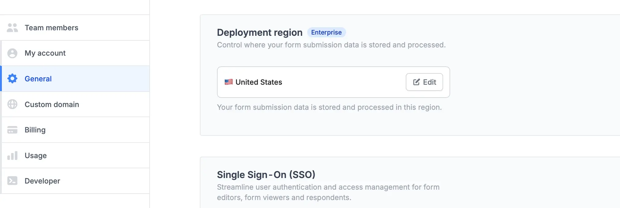 Change deployment region
