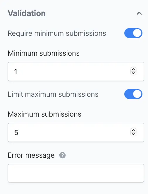 Screenshot of the Form designer tab of a form